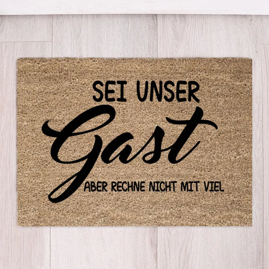 Be Our Guest - Personalized Doormat