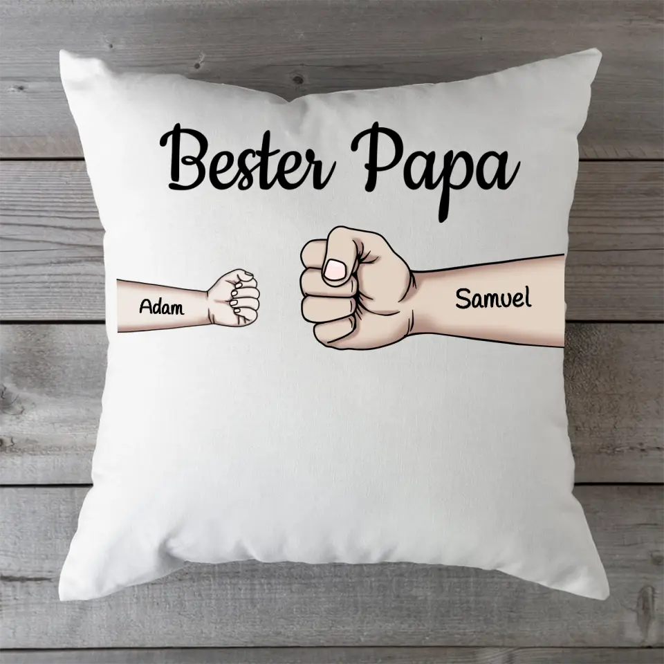 Best Dad Fist Bump - Personalized Cushion