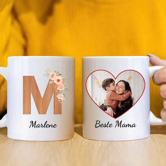 Buchstaben "Beste Mama“ – personalisierte Tasse
