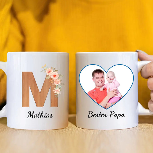 Buchstaben "Bester Papa“ – personalisierte Tasse