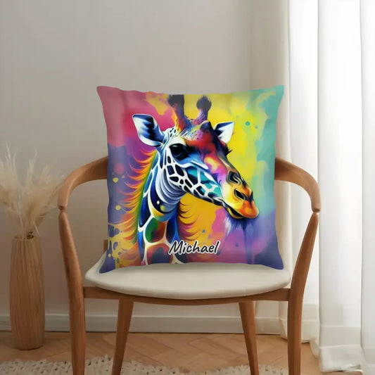 Giraffe - Personalisiertes Kissen