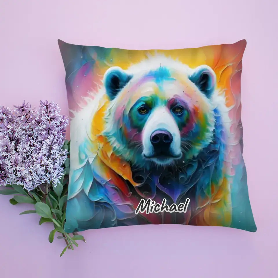 Polar Bear - Personalized Cushion