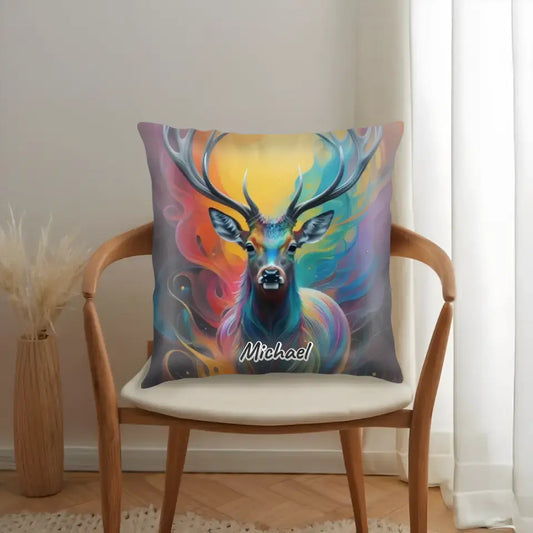 Reindeer - Personalized Cushion