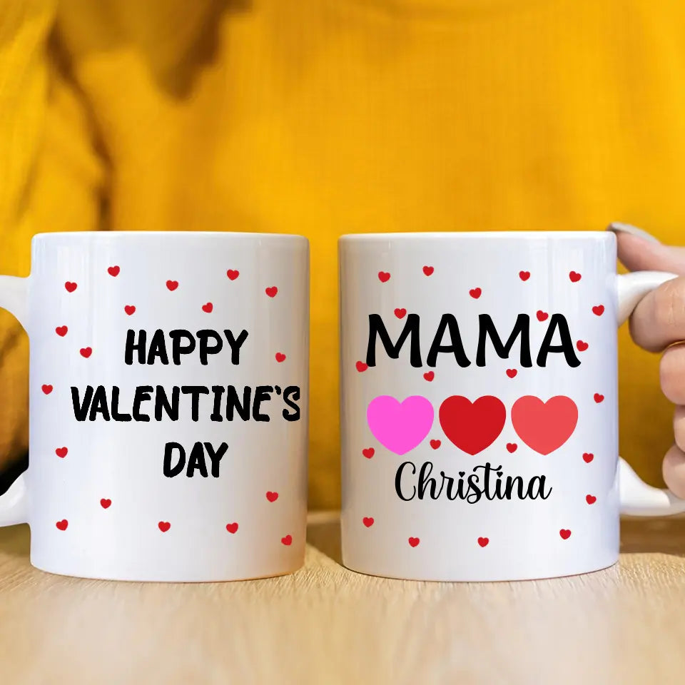 Unbegrenzte Liebe "Mama" - Personalisierte Tasse