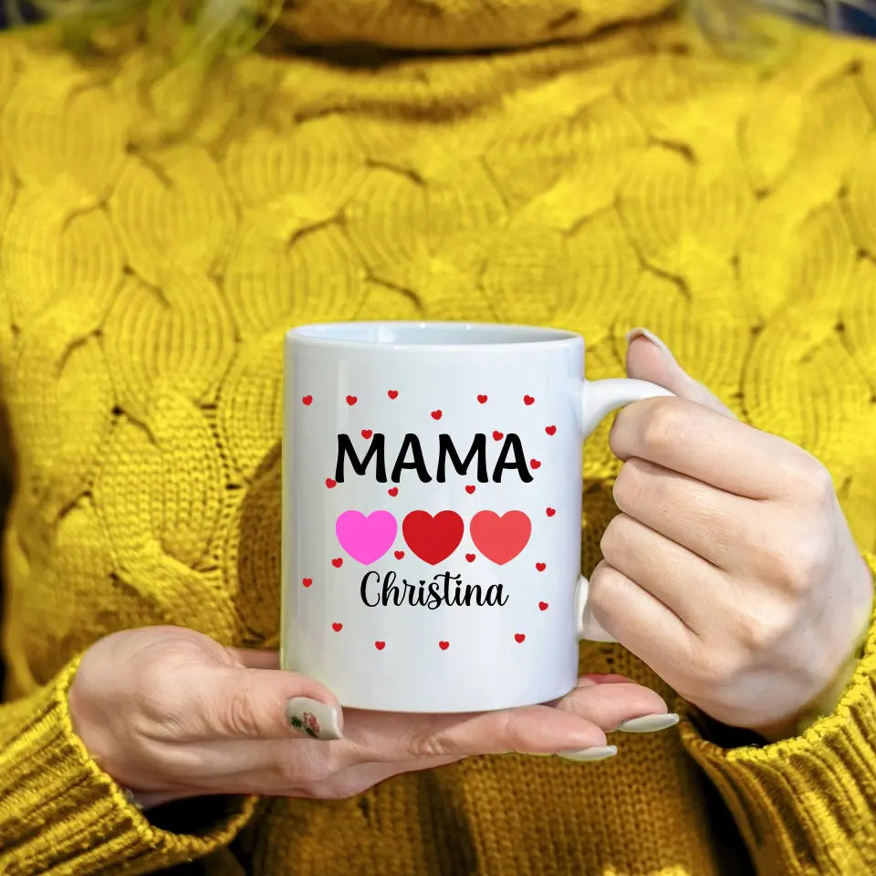 Unbegrenzte Liebe "Mama" - Personalisierte Tasse