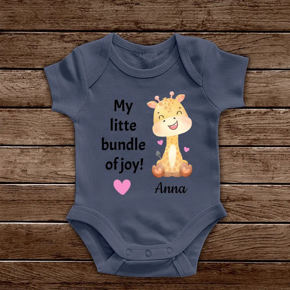 Jersey Baby Suit "Little Giraffe" - Personalized Baby Bodysuit
