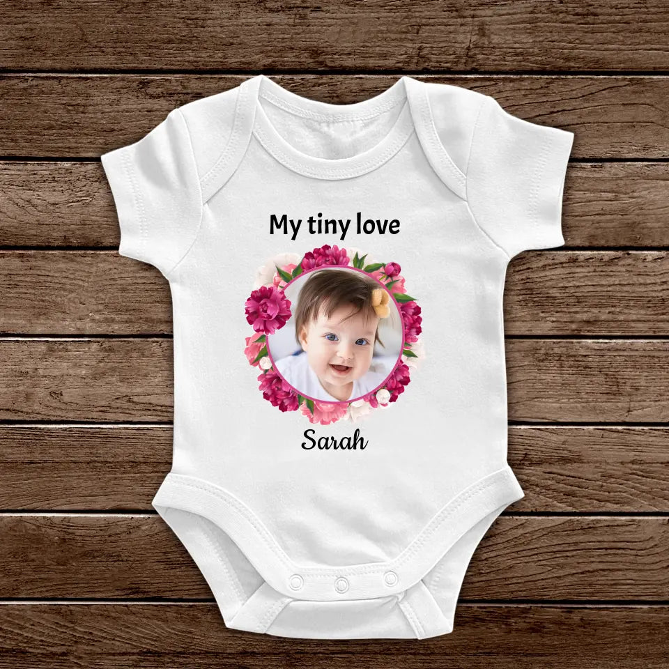 Jersey Baby Suit "Love" - Personalized Baby Bodysuit