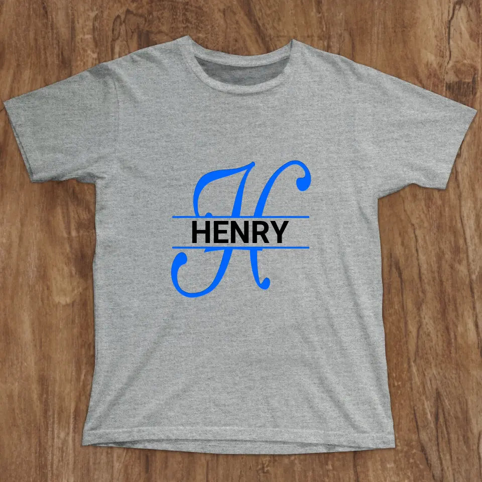 Initial Letter for Men - Personalized T-Shirt