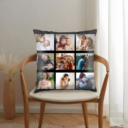 Pillow "Family Collage" - Personalized Cushion