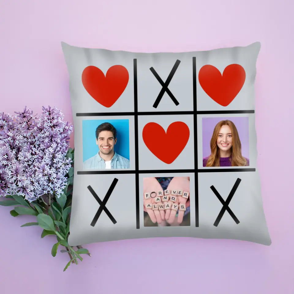 Pillow "Tic-tac-toe" - Personalized Cushion