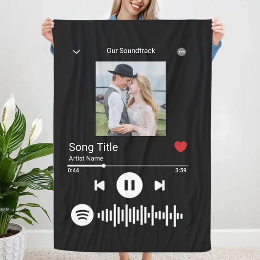 Cozy Blanket "Soundtrack" - Personalized Blanket