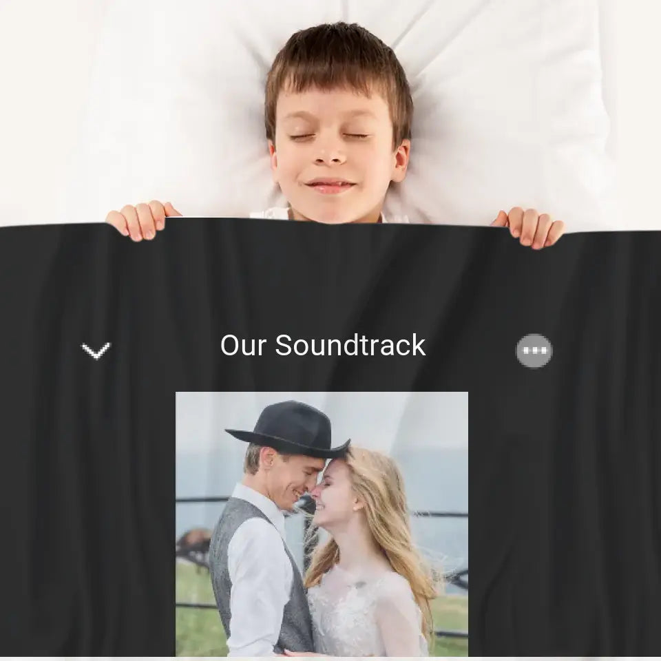 Gemütliche Decke "Soundtrack" - Personalisierte Decke