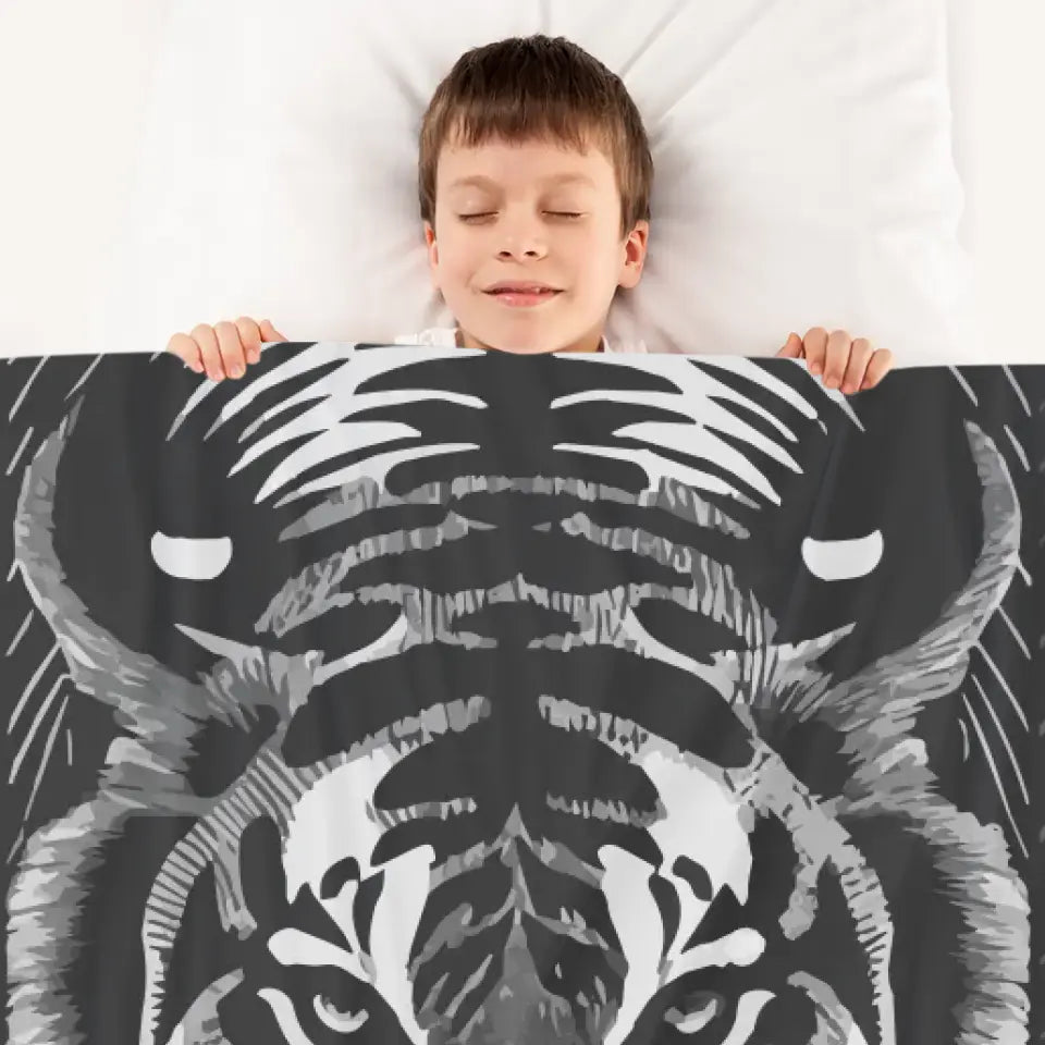 Cozy Blanket "Tiger" - Personalized Blanket