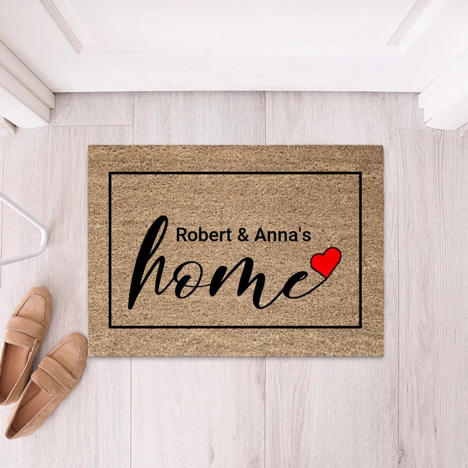 Love Is in the Air - Personalized Doormat