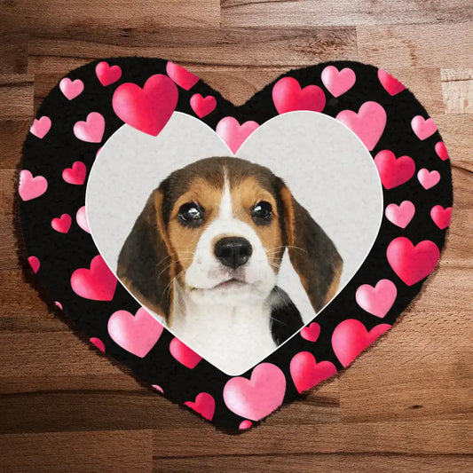 Heart Shape Rug "Rain of Hearts" - Personalized Doormat