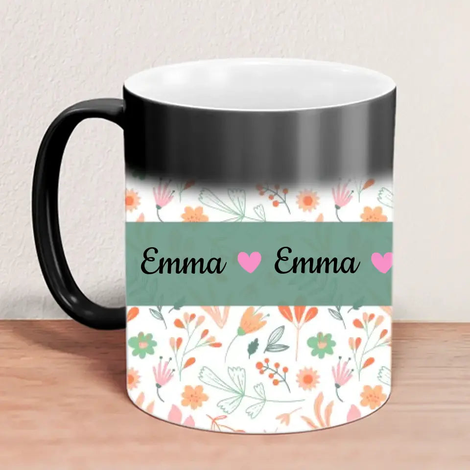 Mug "Floral" - Personalized Magic Mug
