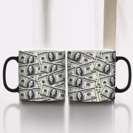 Money Mug "Dollar Face" - Personalized Magic Mug
