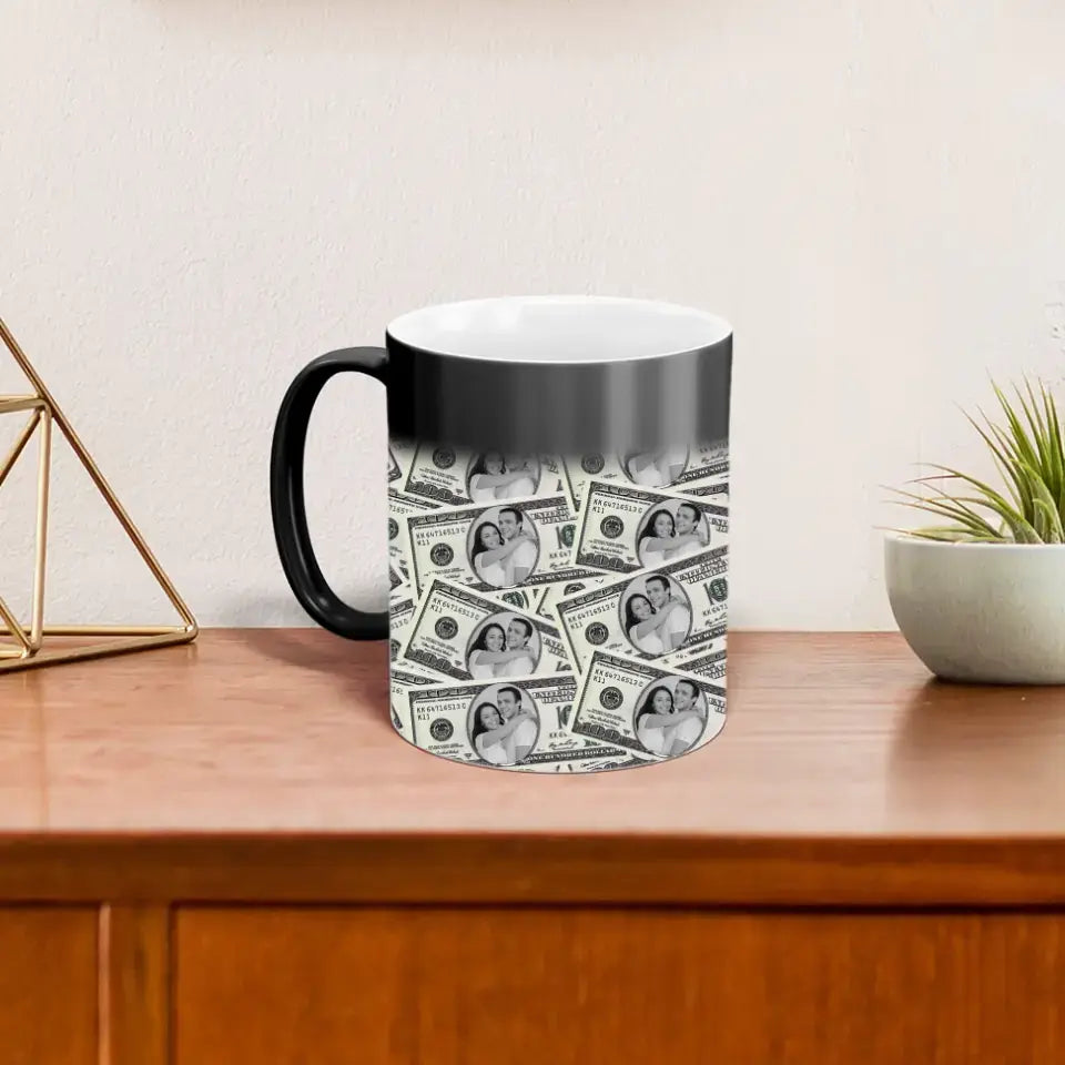 Money Mug "Couple" - Personalized Magic Mug