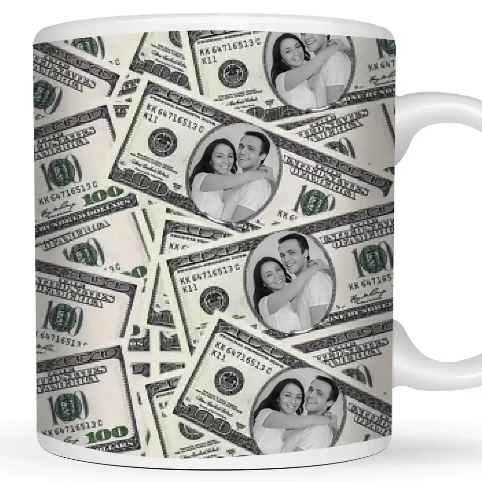 Dollar-Tasse "Paar" - Personalisierte Tasse