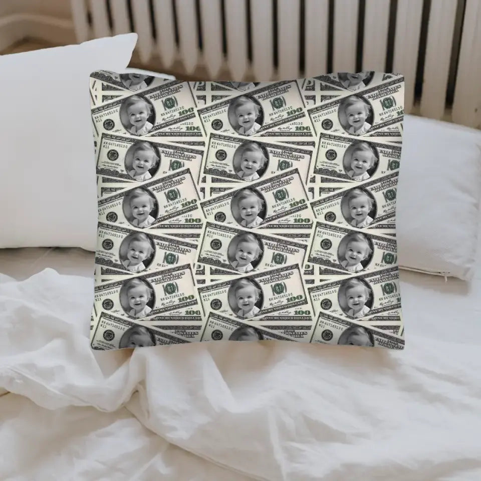Luxuriöse Bettwäsche "Dollar-Schein" - Personalisierte Bettwäsche