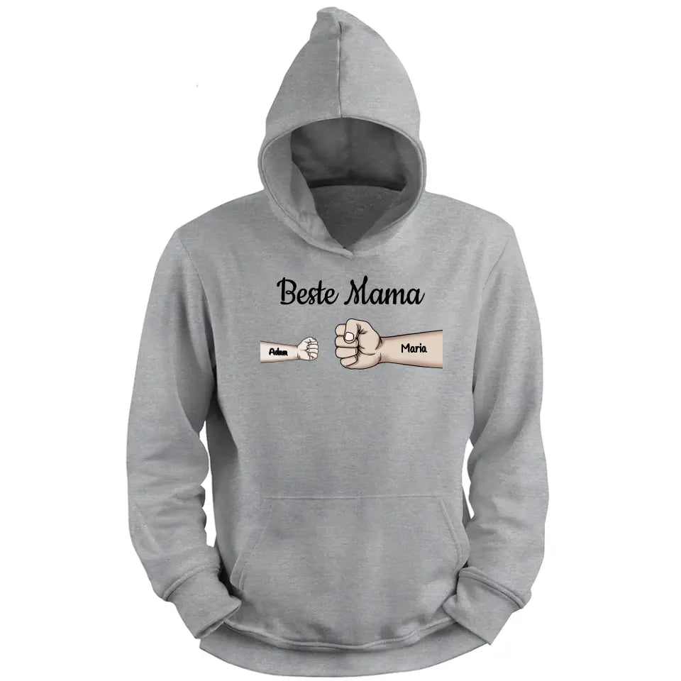 Best Mom Fist Bump - Personalized Hoodie