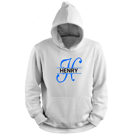 Initial Letter for Men - Personalized Hoodie