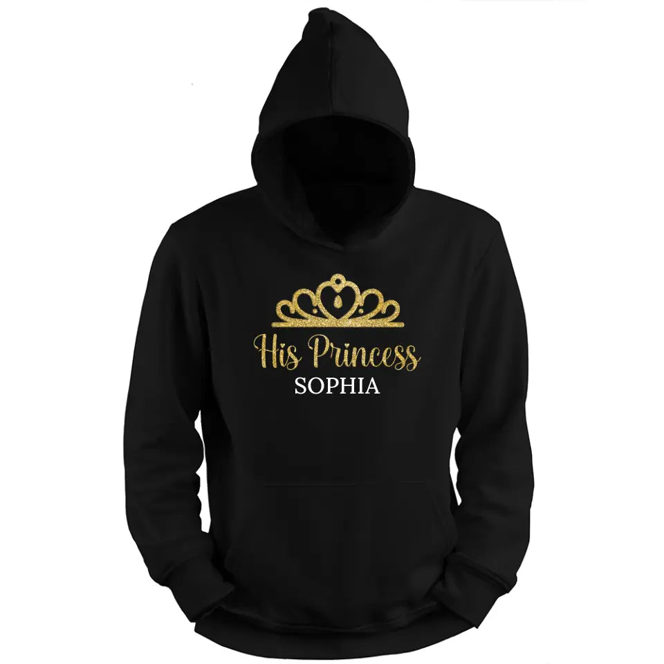 Zijn prinses - gepersonaliseerde hoodie