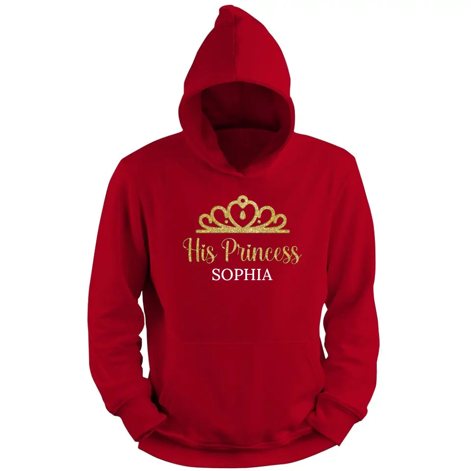 Zijn prinses - gepersonaliseerde hoodie