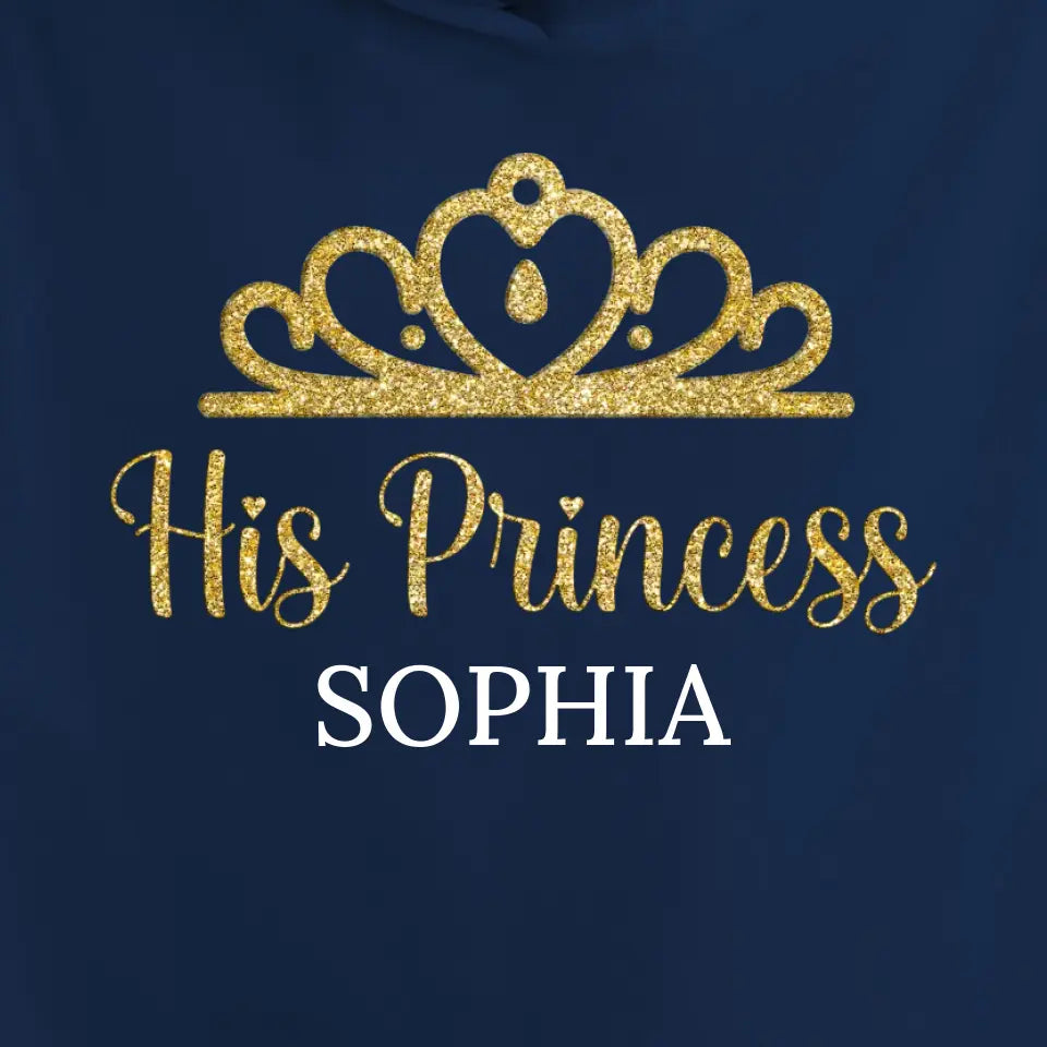 Zijn prinses - gepersonaliseerde hoodie