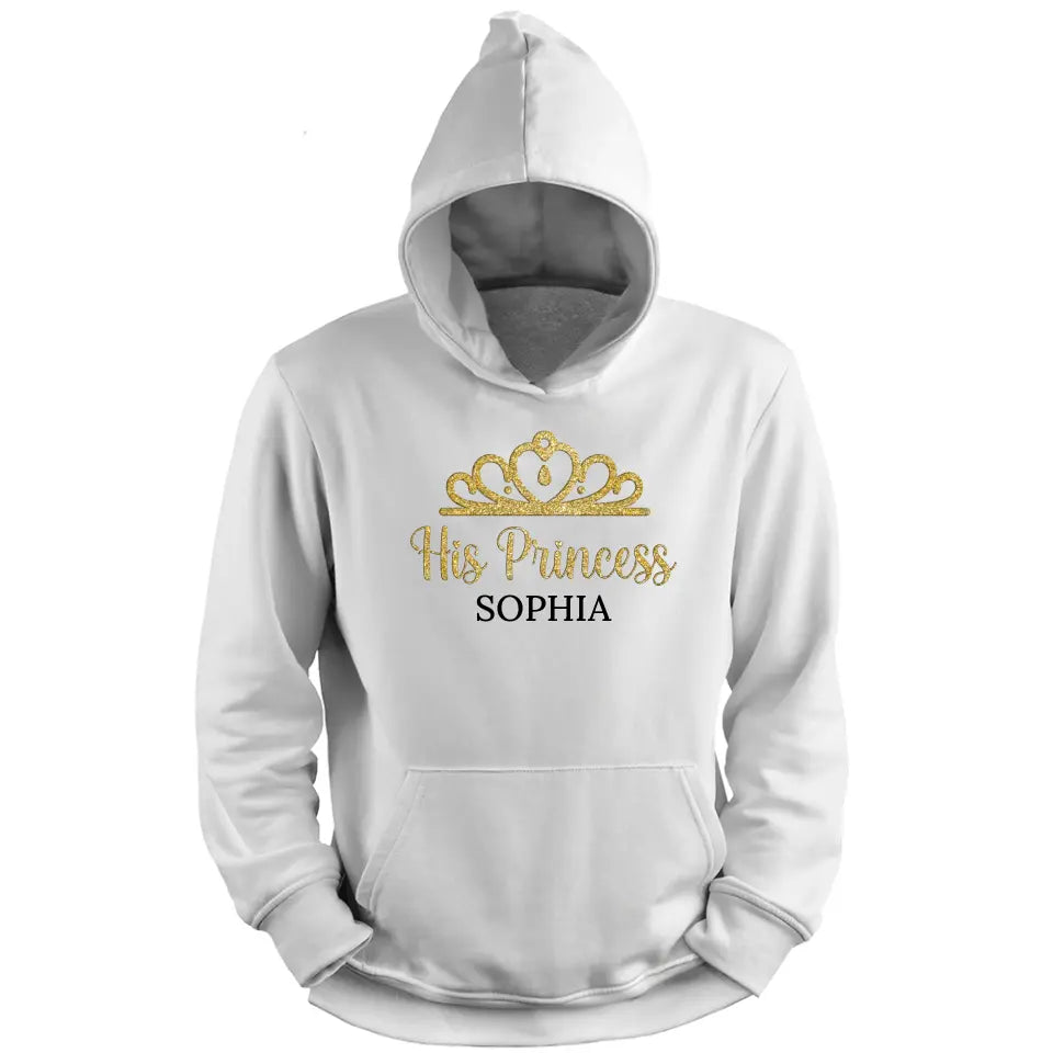 Zijn prinses - gepersonaliseerde hoodie