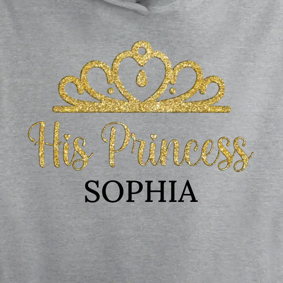 Zijn prinses - gepersonaliseerde hoodie