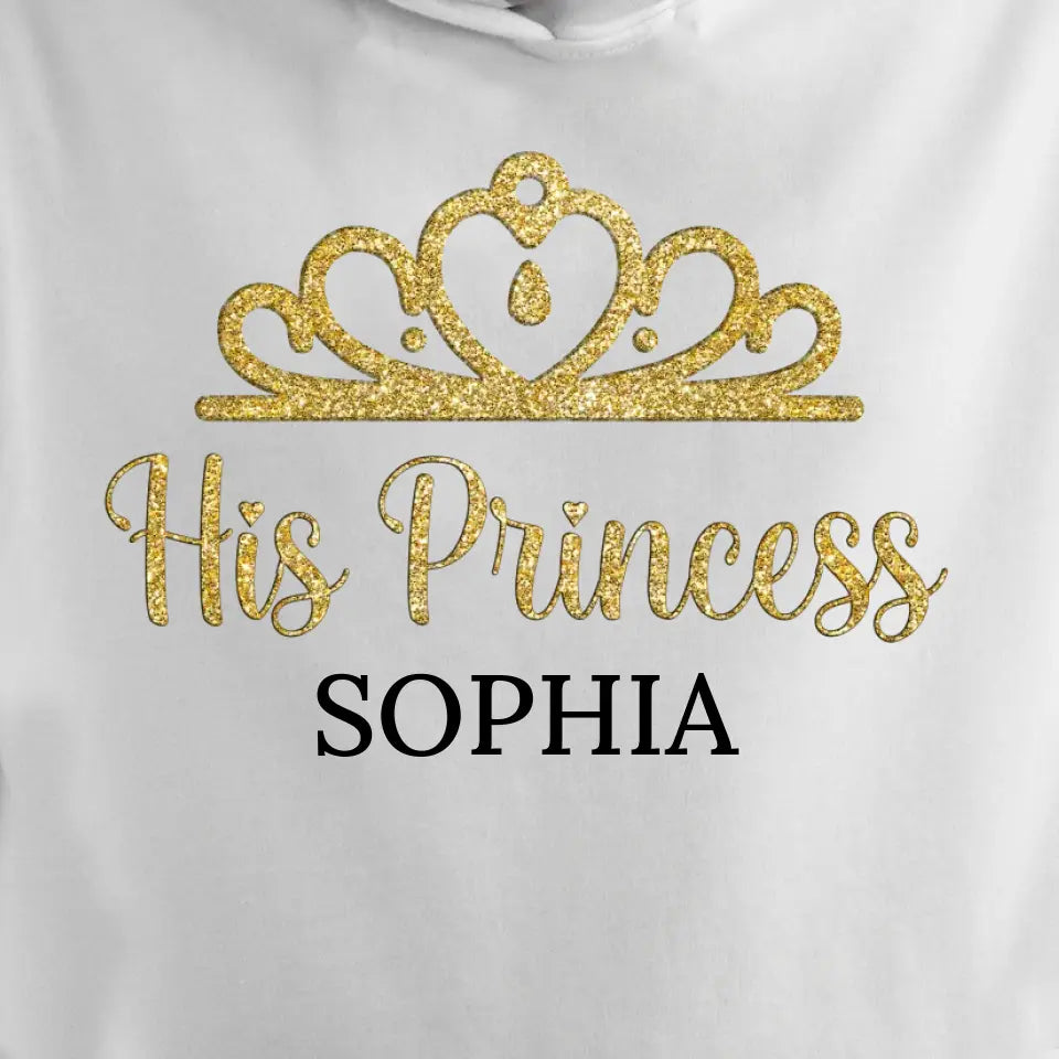 Zijn prinses - gepersonaliseerde hoodie