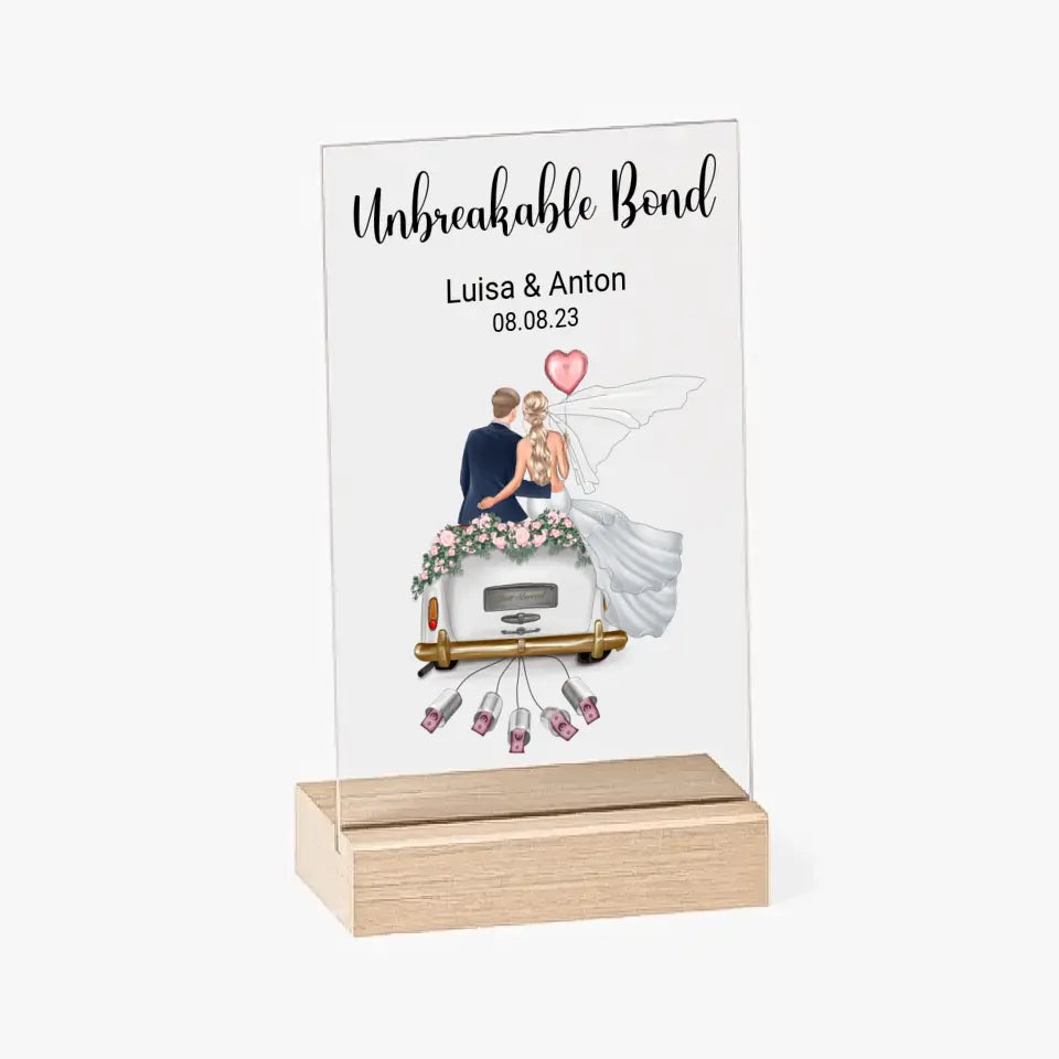 Infinite Love - Personalized Acrylic Wooden Stand