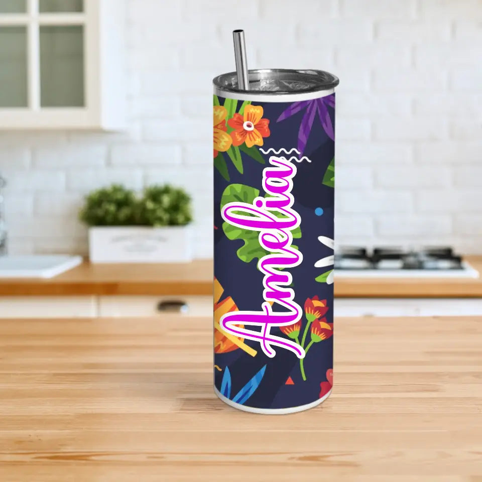 Travel Mug "Hawaiian" - Personalized Tumbler