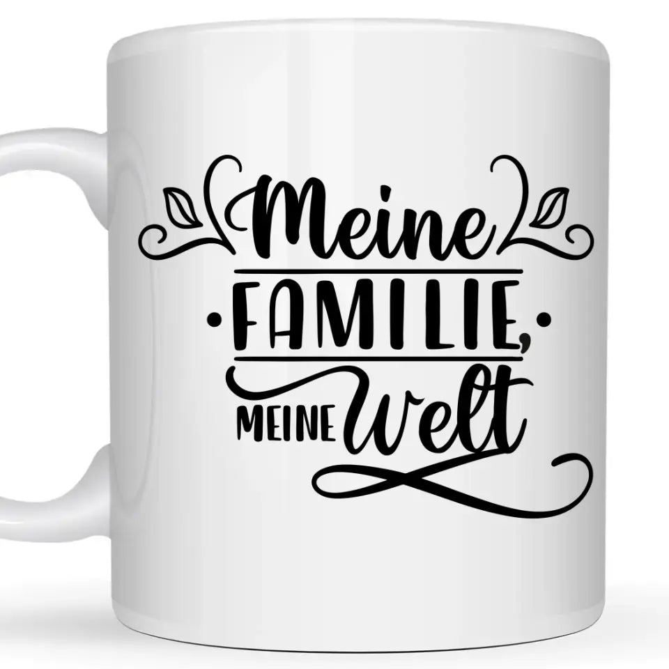 Meine Familie, meine Welt - Personalized Mug